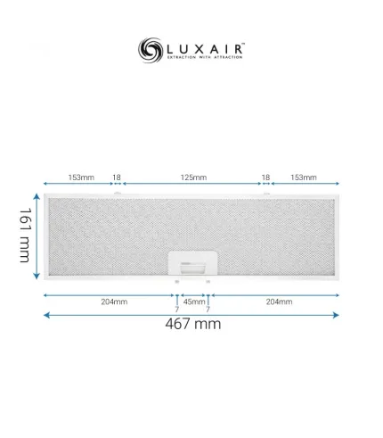 Metal Grease Filter 467mm x 161mm