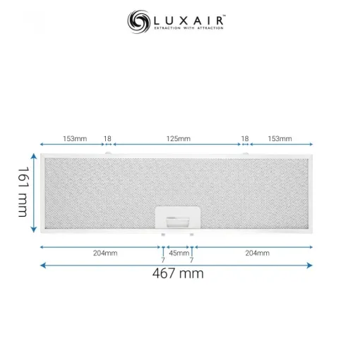 Metal Grease Filter 467mm x 161mm