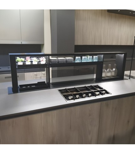 200cm Downdraft Cooker Hood - With Gourmet Station