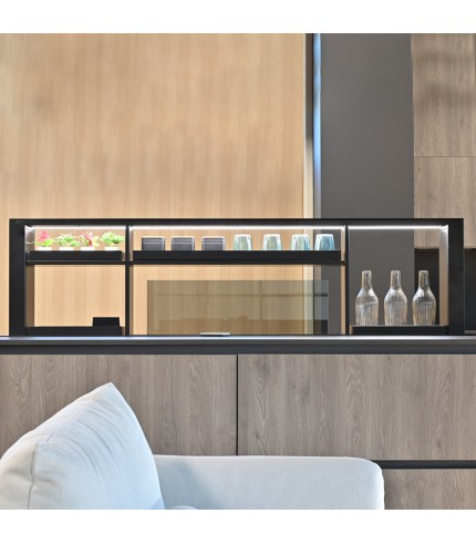 200cm Downdraft Cooker Hood - With Gourmet Station