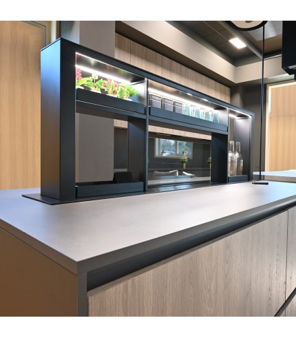 200cm Downdraft Cooker Hood - With Gourmet Station