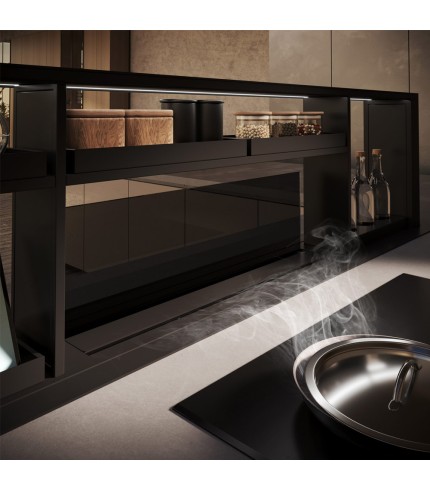 200cm Downdraft Cooker Hood - With Gourmet Station