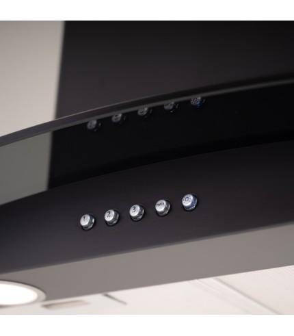 Curved Glass - Island Cooker Hood - Options