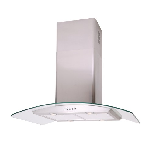 Curved Glass - Island Cooker Hood - Options