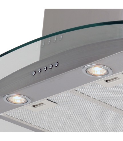 Curved Glass - Island Cooker Hood - Options