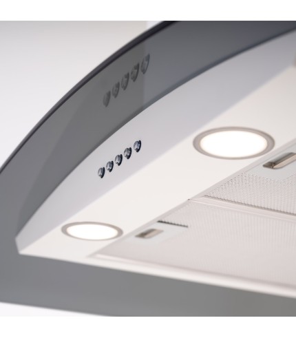 Curved Glass - Island Cooker Hood - Options