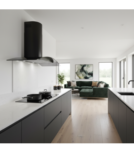 Curved Glass Wall Hood - Options