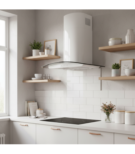 Curved Glass Wall Hood - Options