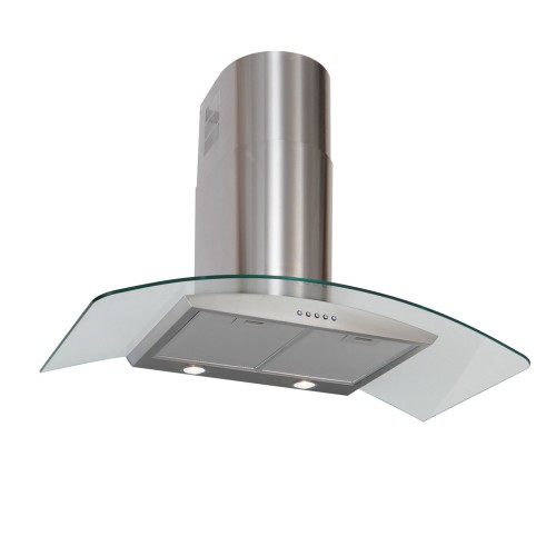 Curved Glass Wall Hood - Options