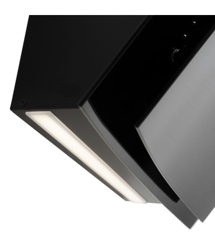 Curva - Premium Angled Black Glass Wall Hood - Options