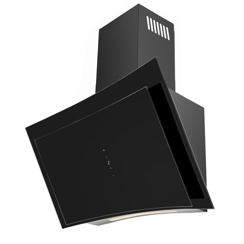 Curva - Premium Angled Black Glass Wall Hood - Options
