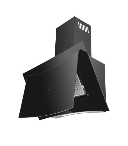 Curva - Premium Angled Black Glass Wall Hood - Options