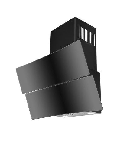 Hubble - Trade-Line Angled Black Glass Wall Hood