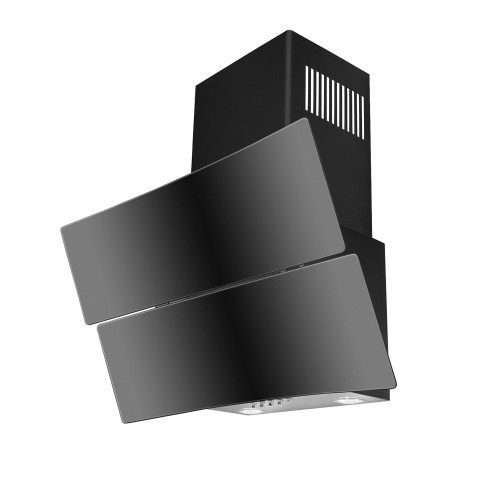 Hubble - Trade-Line Angled Black Glass Wall Hood