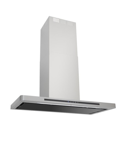 Linea - Designer Black Glass Door Wall Hood - Options