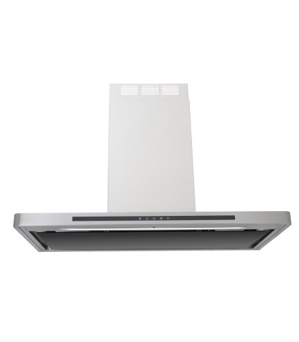 Linea - Designer Black Glass Door Wall Hood - Options