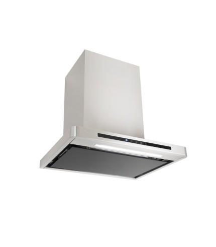 Linea - Designer Black Glass Door Wall Hood - Options