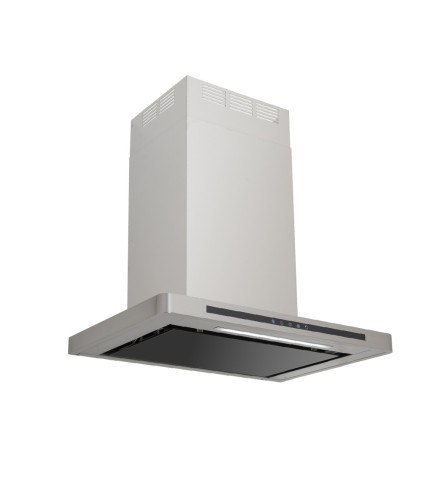 Linea - Designer Black Glass Door Wall Hood - Options