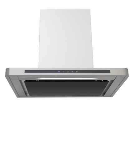 Linea - Designer Black Glass Door Wall Hood - Options