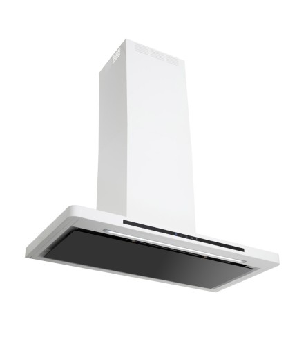 Linea - Designer Black Glass Door Wall Hood - Options