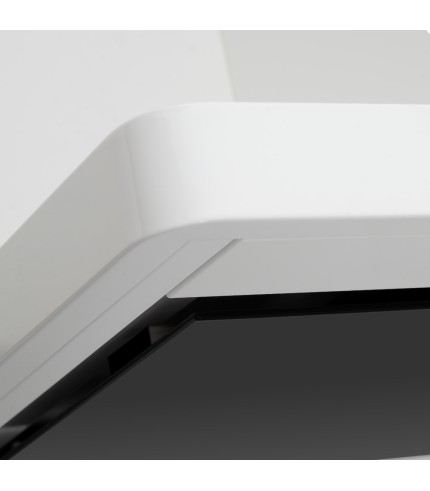 Linea - Designer Black Glass Door Wall Hood - Options