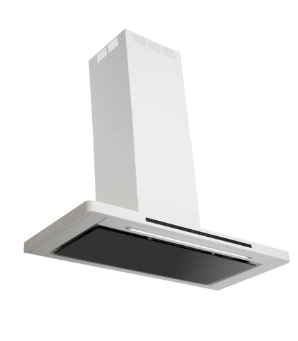 Linea - Designer Black Glass Door Wall Hood - Options