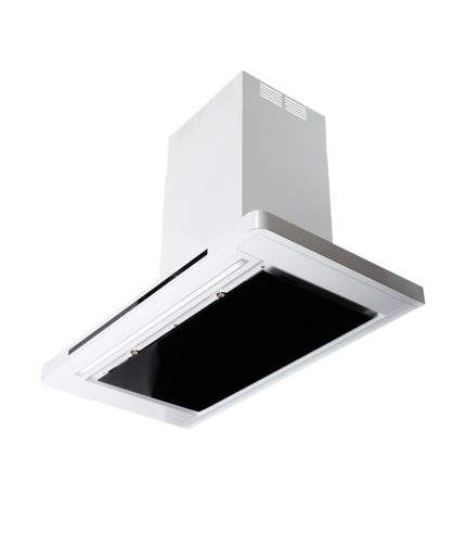 Linea - Designer Black Glass Door Wall Hood - Options