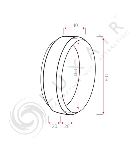 100mm Round To Round Pipe Connector Collar