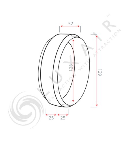 125mm (5") Round To Round Pipe Connector Collar