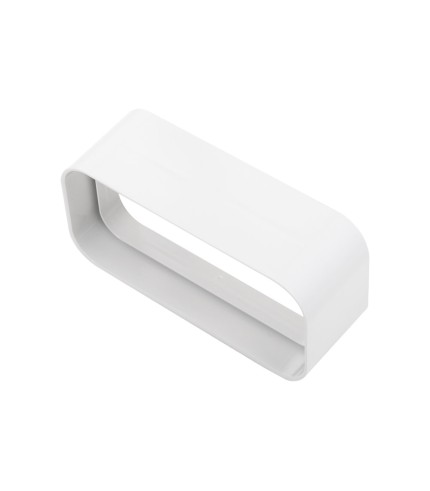 100mm x 60mm Flat Tube Inline Connector collar