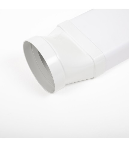 125mm (5") Round To 150mm x 70mm Flat Horizontal Connector