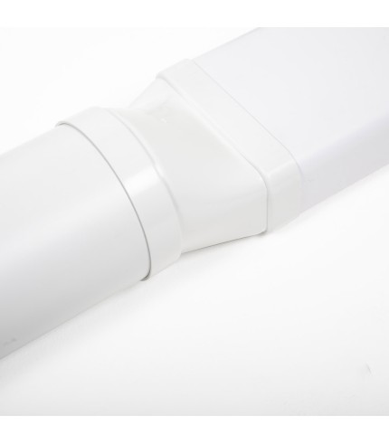 125mm (5") Round To 150mm x 70mm Flat Horizontal Connector