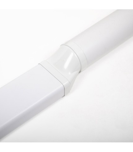 125mm (5") Round To 150mm x 70mm Flat Horizontal Connector