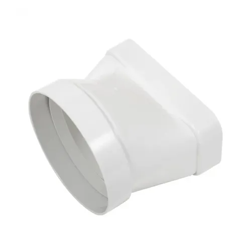 125mm (5") Round To 150mm x 70mm Flat Horizontal Connector