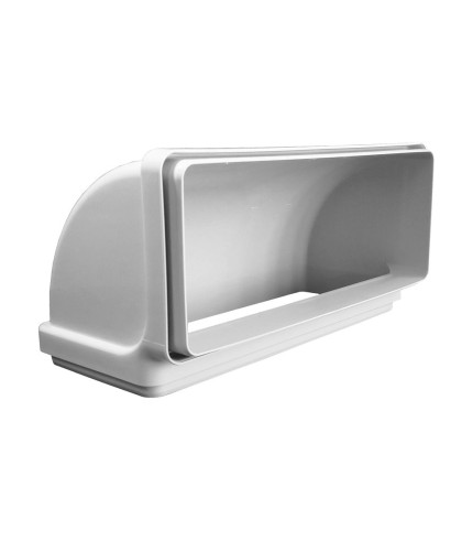 220mm x 90mm (6") 90° Vertical Ducting Elbow