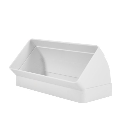 220mm x 90mm (6") 45° Vertical Ducting Elbow