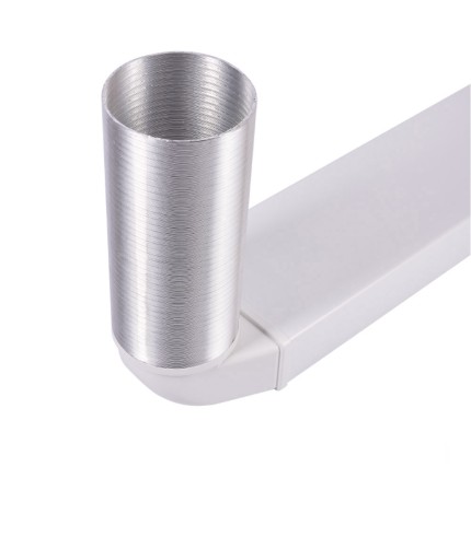 220mm x 90mm Round To Rectangular 90° Elbow