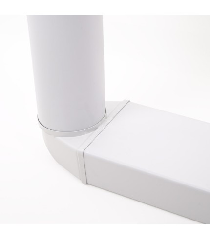 125mm (5") Round to Flat 150mm x 70mm Vertical 90° Bend