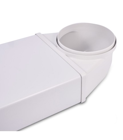 220mm x 90mm Round To Rectangular 90° Elbow