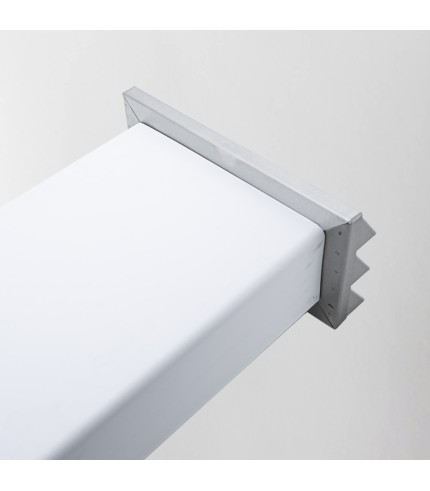 Stainless Steel Vented Outside Wall Grille 220mm x 90mm