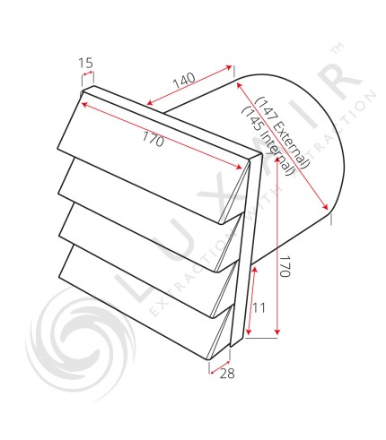 Stainless Steel Outside Wall Grilles Round - Options
