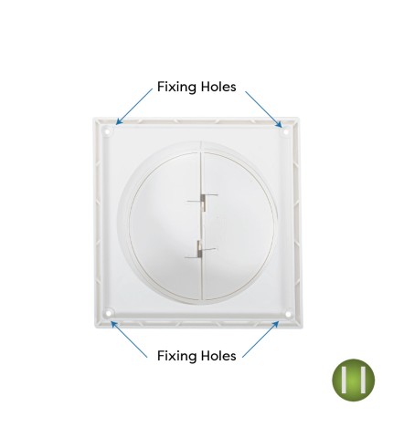 Louvred External Wall Vents - Various Colours