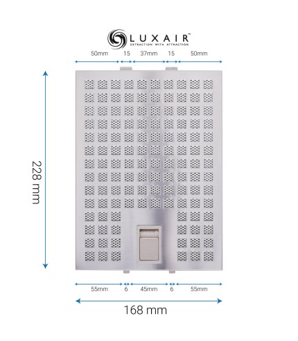 Metal Grease Filter 168mm x 228mm