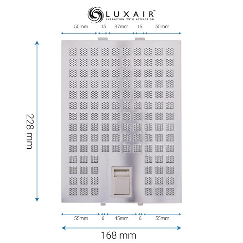 Metal Grease Filter 168mm x 228mm