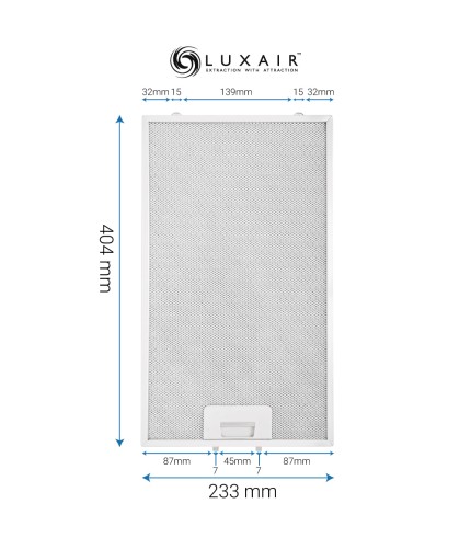 Metal Grease Filter 233mm x 404mm