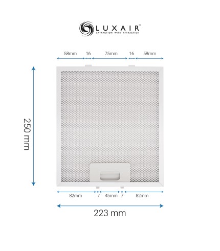 Metal Grease Filter 250mm x 223mm