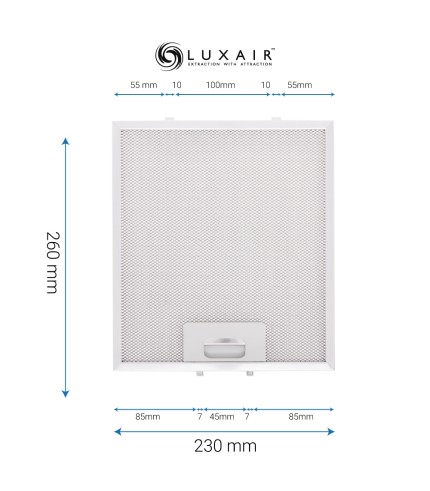Metal Grease Filter 260mm x 230mm