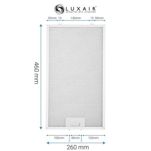 Metal Grease Filter 260mm x 460mm