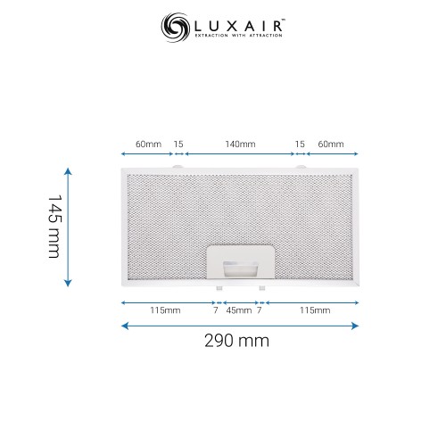 Metal Grease Filter 290mm x 145mm