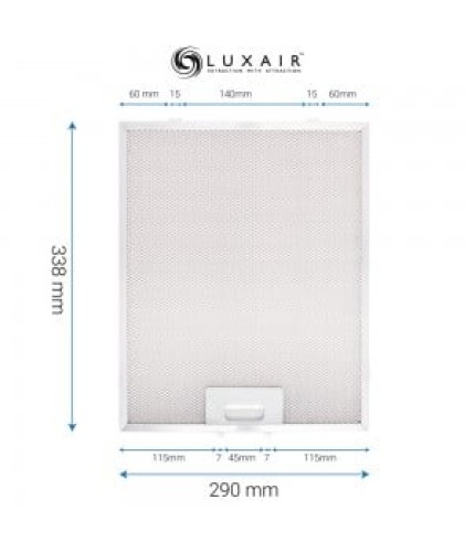 Metal Grease Filter 290mm x 338mm